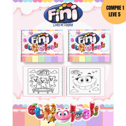 Arquivo Digital Fini Livros de Colorir -4307