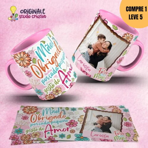 Arquivo Digital Flor de Mãe Arte para Caneca -3191