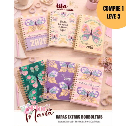 Arquivo Digital Flor de Maria Capas Extras Borboletas -6332