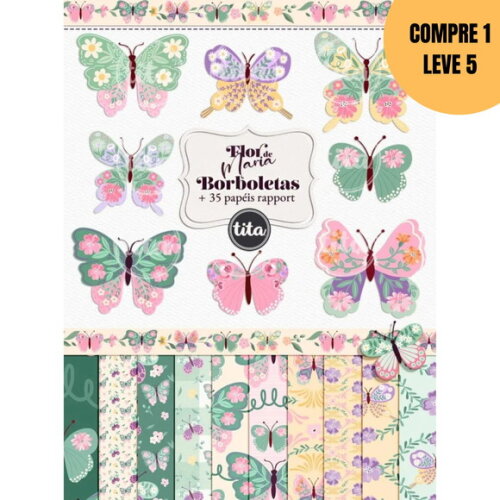 Arquivo Digital Flor de Maria Kit Extra Borboletas -6334