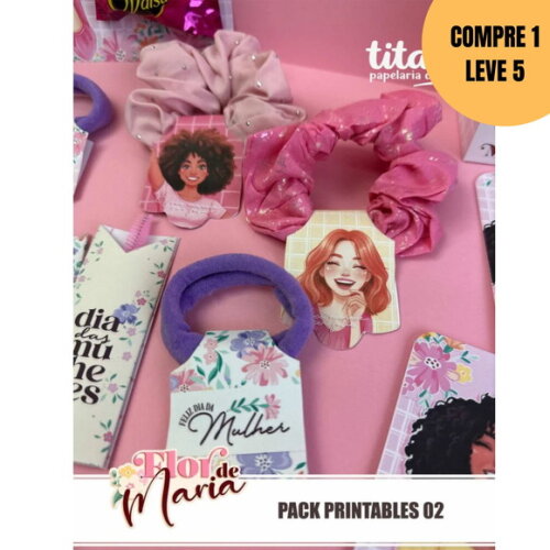 Arquivo Digital Flor de Maria Pack Printables 02 - 6295