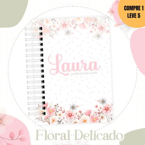 Arquivo Digital Floral Delicado Livro do Bebe -3810