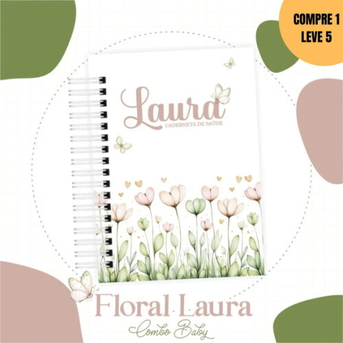 Arquivo Digital Floral Livro do Bebe -3776