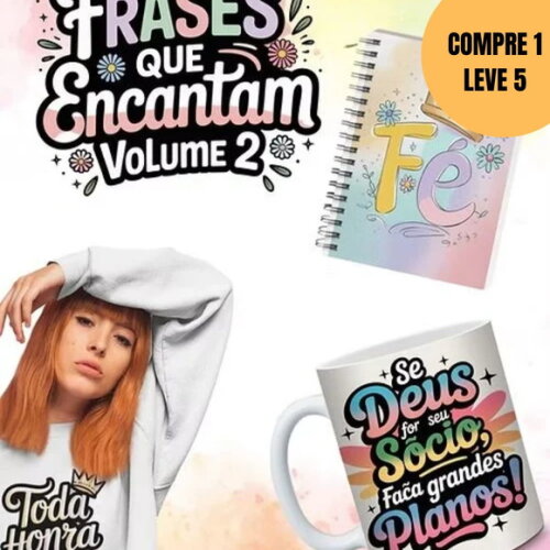 Arquivo Digital Frases Que Encatam Vol2 Canecas -4896