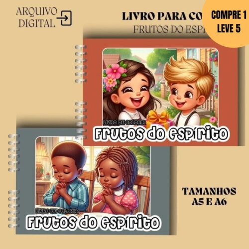 Arquivo Digital Frutos do Espirito Livro de Colorir -3885