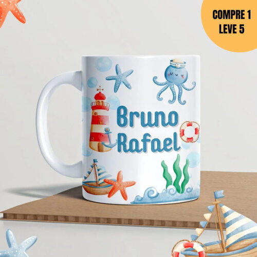 Arquivo Digital Fundo do Mar Arte para Caneca -1596