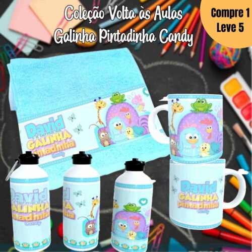 Arquivo Digital Galinha Pintadinha Candy Sublimação -1339