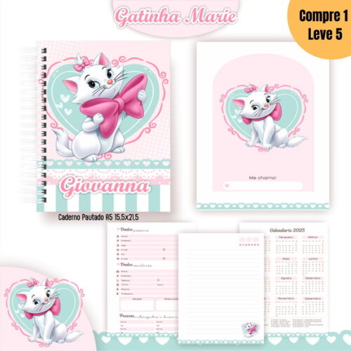 Arquivo Digital Gatinha Marie Kit Escolar 2025 -1012