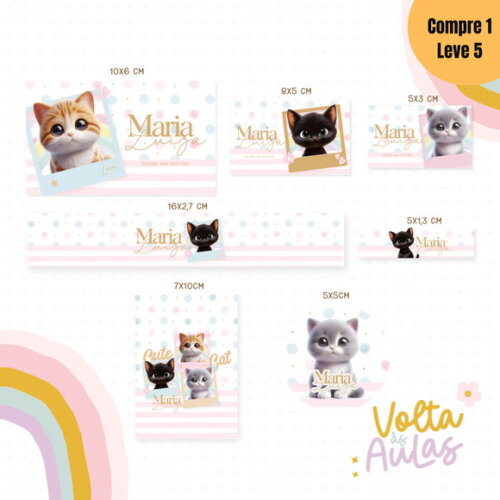 Arquivo Digital Gato Kit Escolar 2025 -760
