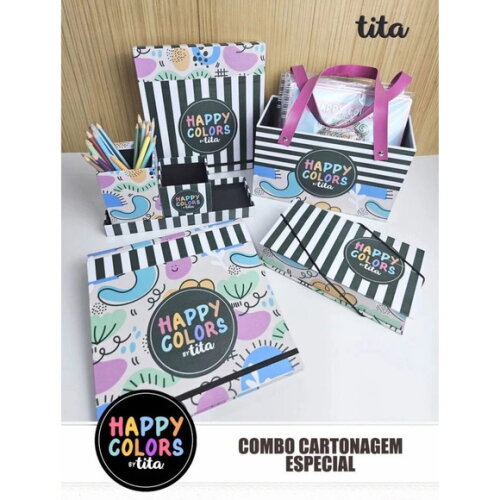 Arquivo Digital Happy Colors Combo Cartonagem Especial -3769