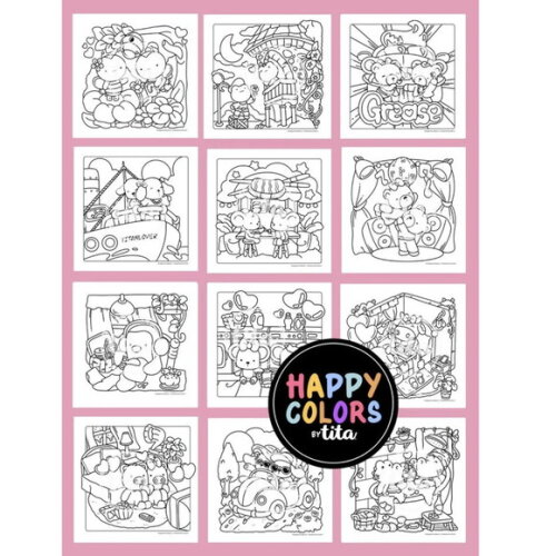 Arquivo Digital Happy Colors Combo Love Is In The Air -3607