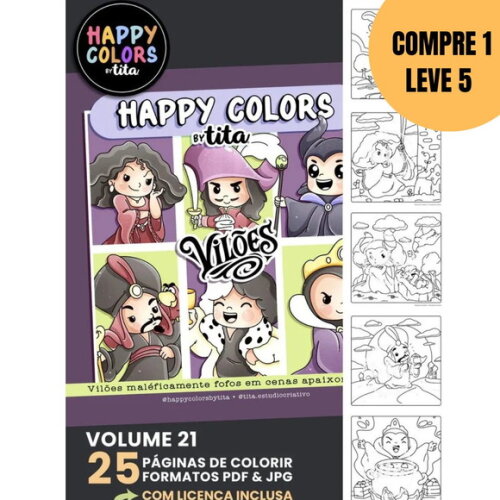 Arquivo Digital Happy Colors Vol 21 Vilões -5422