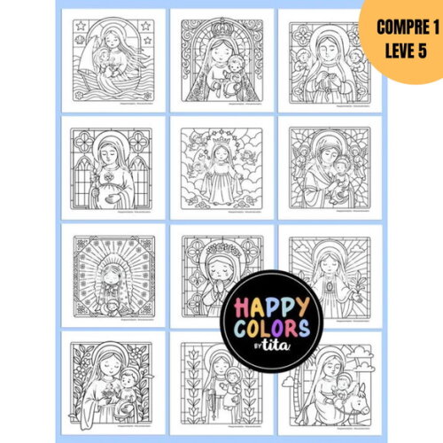 Arquivo Digital Happy Colors Volume 10 Maria em Cores -3174