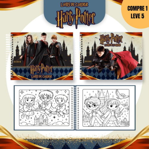 Arquivo Digital Harry Potter Livros de Colorir -3676