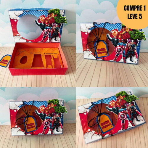 Arquivo Digital Heróis Caixa Mini Confeiteiro Páscoa -2883