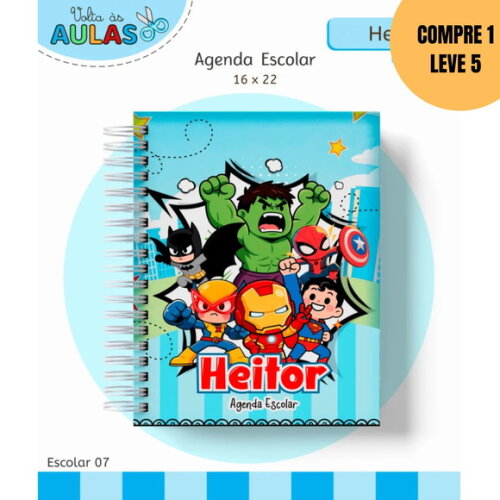 Arquivo Digital Heróis Kit Escolar 2026 -6096