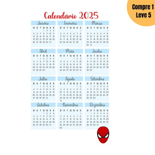 Arquivo Digital Homem Aranha Kit Escolar 2025 -1210