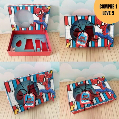 Arquivo Digital Homem Aranha Mini Confeiteiro Páscoa -2878