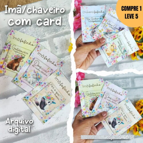 Arquivo Digital Imã/chaveiro Fofinho -3909