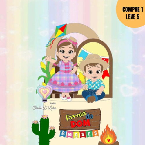 Arquivo Digital Irmãos Juninos Baby Topo de Bolo -4133