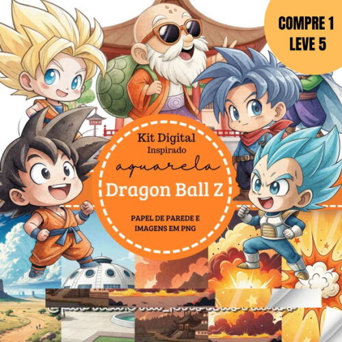 Arquivo Digital Inspirado Dragon Ball Z Kit Digital -4833