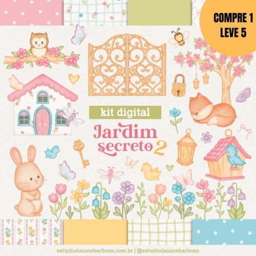 Arquivo Digital Jardim Secreto Kit Digital -5124