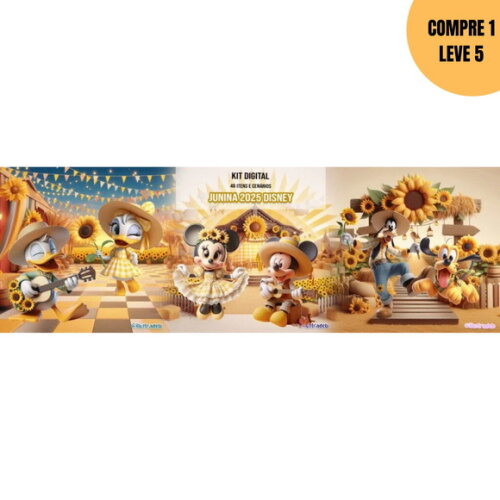 Arquivo Digital Junina 2025 Disney Kit Digital -3637