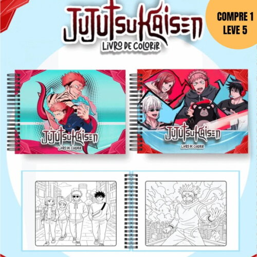 Arquivo Digital Jujutsu Kaisen Livros de Colorir -4179