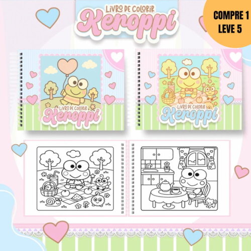 Arquivo Digital Keroppi Livros de Colorir -3392