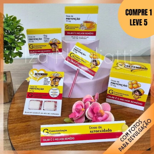 Arquivo Digital Kit 6 Mimos Caixinhas de Remédio -4900