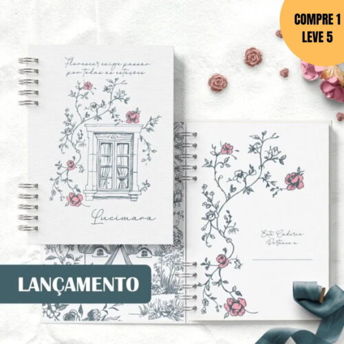 Arquivo Digital Kit 7 Capas e Miolo Pautado Refúgio -3846