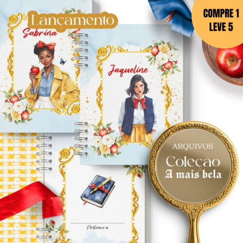 Arquivo Digital Kit 8 Capas e Miolos a Mais Bela -2830