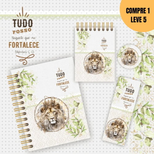 Arquivo Digital Kit Bíblico Leão Encadernação -2175