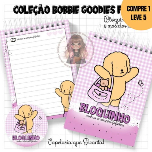 Arquivo Digital Kit Bloquinhos Bobbie Goodies -4571
