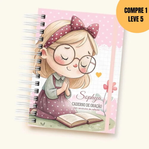 Arquivo Digital Kit Caderno de Oração Girls Cute -6021