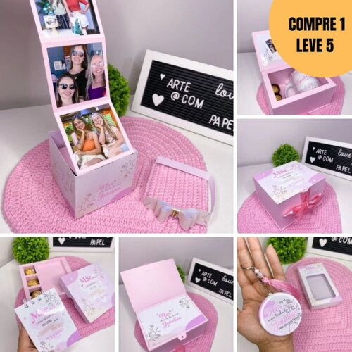 Arquivo Digital Kit Caixas e Blocos Dia das Mães -2444