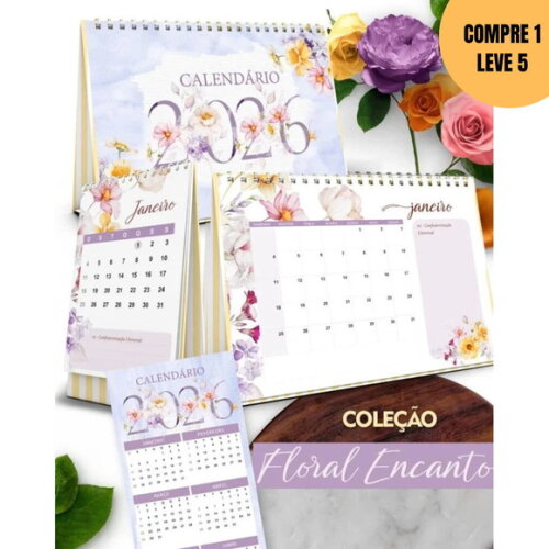 Arquivo Digital Kit Calendários de Mesa 2026 A5 -4470