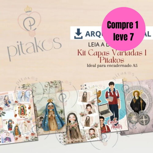 Arquivo Digital Kit Capas Variadas -6418