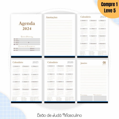 Arquivo Digital Kit Cristão Leão de Judá Masculino -826