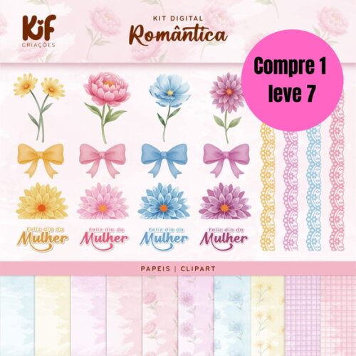 Arquivo Digital Kit Digital Romântica Mulher -6577