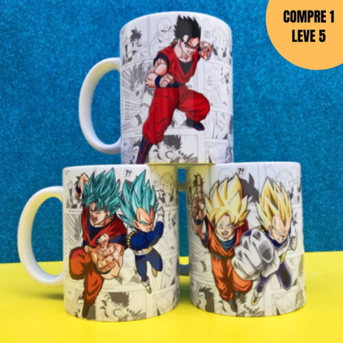 Arquivo Digital Kit Dragon Ball Arte Avulsa Caneca -1509