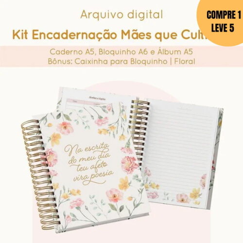 Arquivo Digital Kit Encadernação Mães Que Cultivam -3128