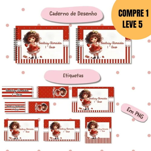 Arquivo Digital Kit Escolar Moranguinho -5327