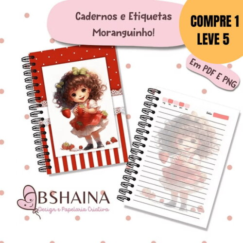 Arquivo Digital Kit Escolar Moranguinho -5327