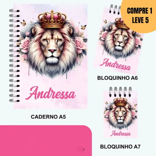 Arquivo Digital Kit Leão com Rosas Encadernação -1783