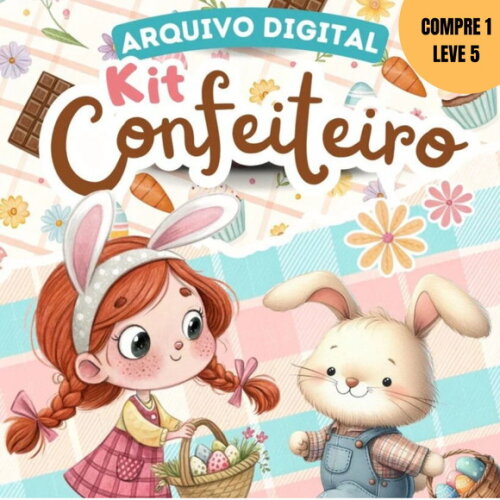 Arquivo Digital Kit Mini Confeiteiro Páscoa -2571