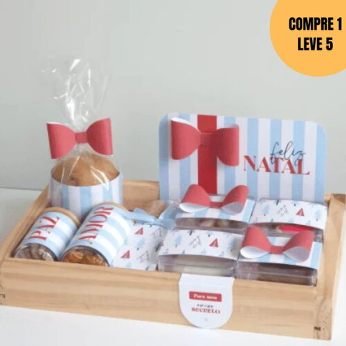 Arquivo Digital Kit para Cesta Mesa Posta Natal -5982
