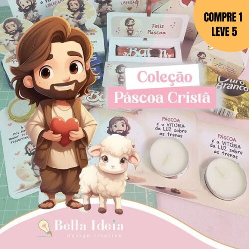 Arquivo Digital Kit Páscoa Cristã Mimos -2100