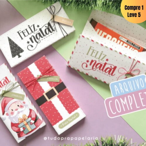 Arquivo Digital Kit Porta Chocolate Natal -349