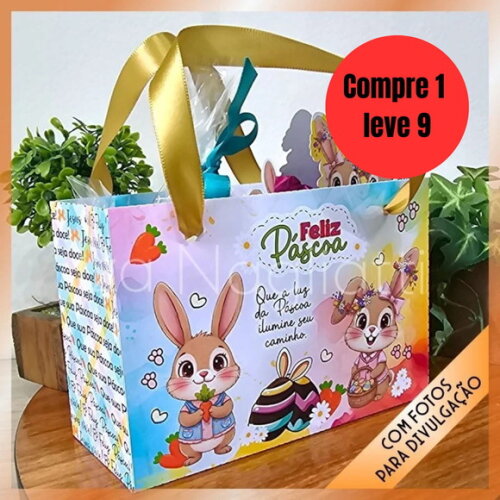 Arquivo Digital Kit Sacolinha para Guloseimas Coelhos -6678